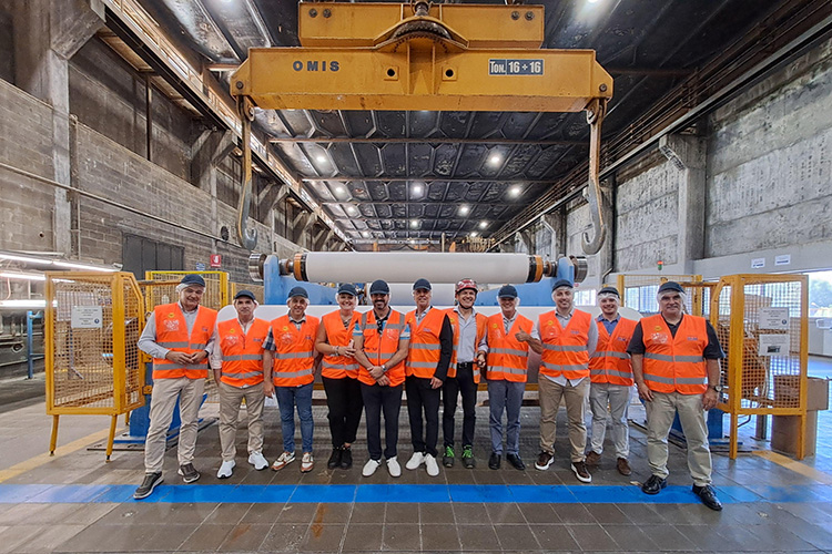 Reno de Medici recibi� al Grupo de Fabricantes de Envases Plegables de ASPACK en su planta de Santa Giustina