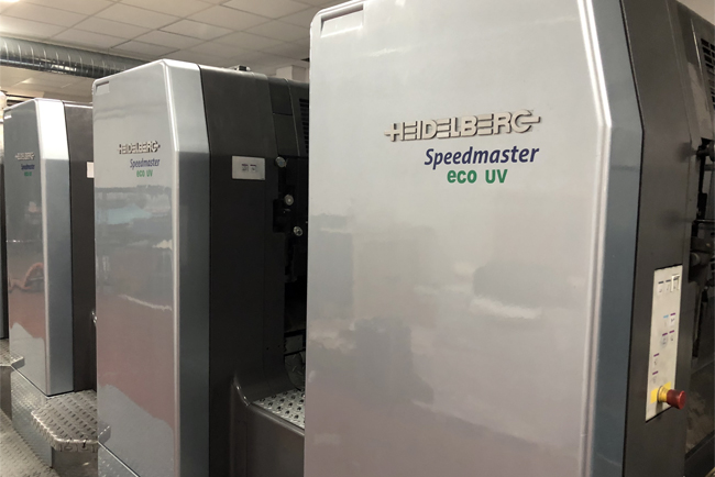 Un impresor madrileño incorpora la última tecnología UV instalando ECO UV en su Heidelberg SM102 8P