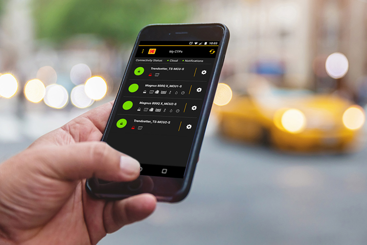 KODAK CTP Mobile Control App: Fácil de usar. Amigable para los negocios