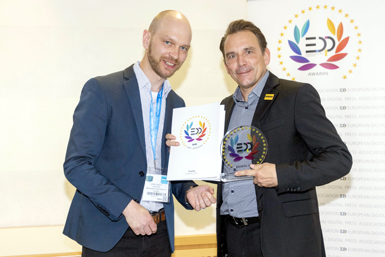 Kodak gana el premio EDP 2019 por su nueva solución Custom Color en los sistemas de impresión digital KODAK NEXFINITY y KODAK NEXPRESS