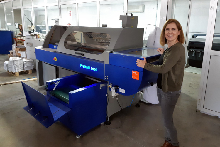 Nueva instalación de la PFi BIND 6000 para Impressionat Grafics
