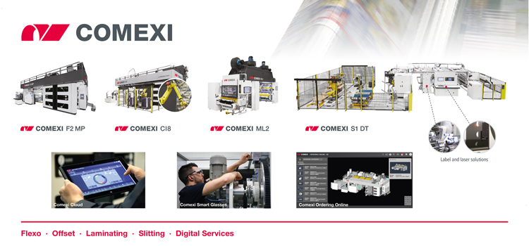 Comexi presentará las nuevas tendencias en digitalización durante la feria K 2019